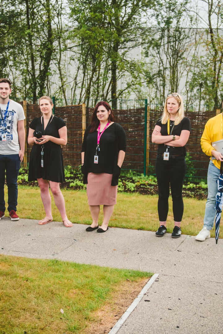 group receiving instructions for a bespoke escape challenge