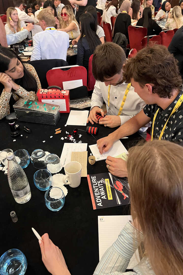 EY conference table top experience